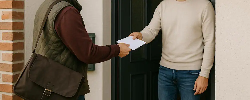 Zustellung von Dokumenten durch Detektive in Dorsten.